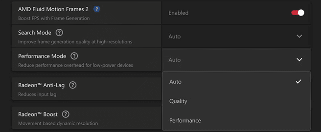 AMD Fluid Motion Frames 2