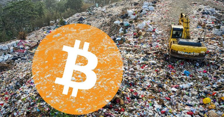 man throw away hard drive with bitcoins mining