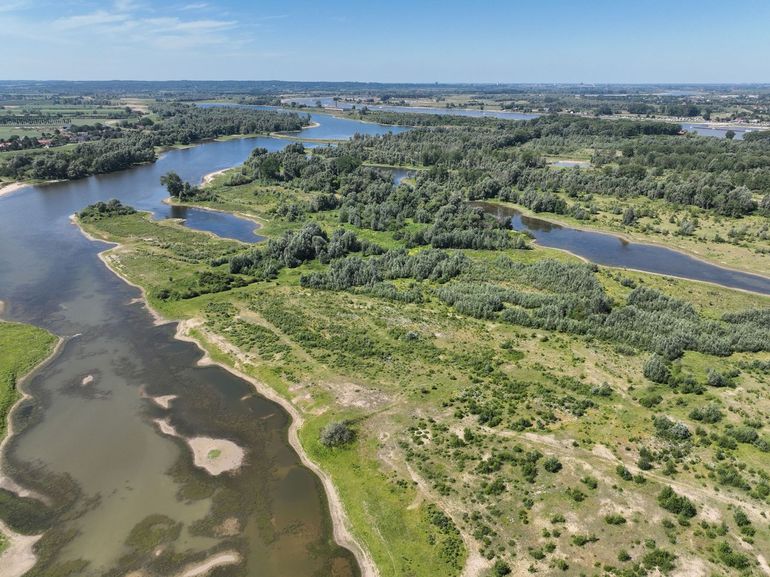 Millingerwaard from above, in the sun