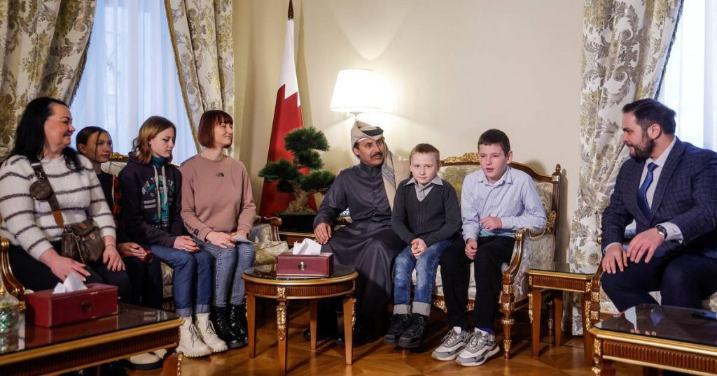Six Ukrainian children kidnapped during the invasion have now been reunited with their families  outside