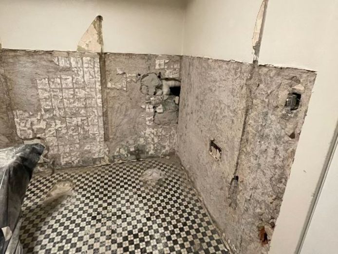 Contractors discovered the old specimen during renovation work in a hidden space behind a dilapidated wall in the toilets.