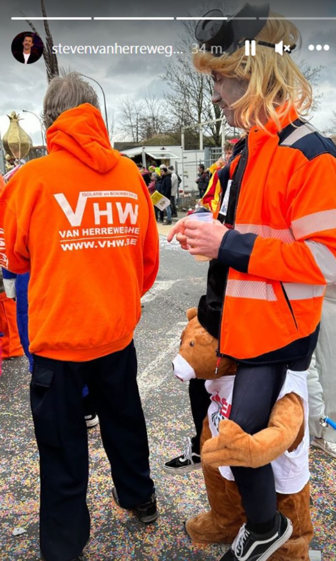 Steven van Herweghe at Carnival Aalst.