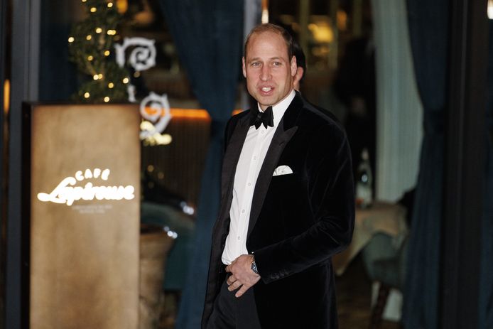 Prince William arrives at the charity event.