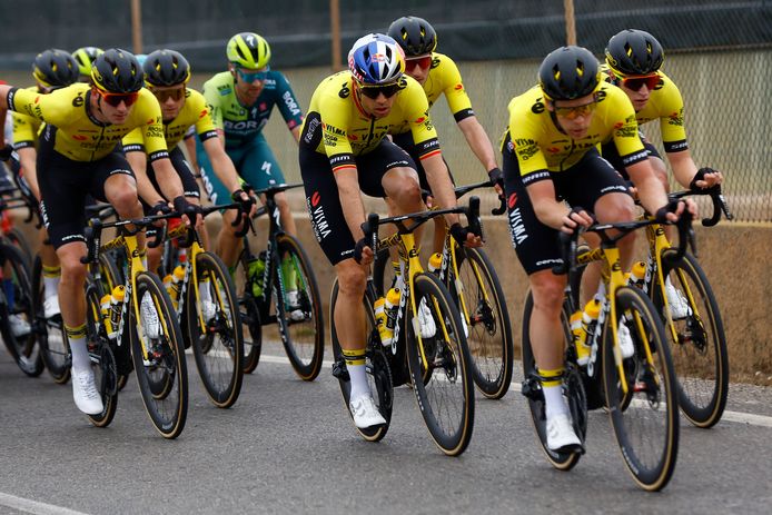 Van Aert led teammate Quigg to victory in the Clásica Almería on Sunday.