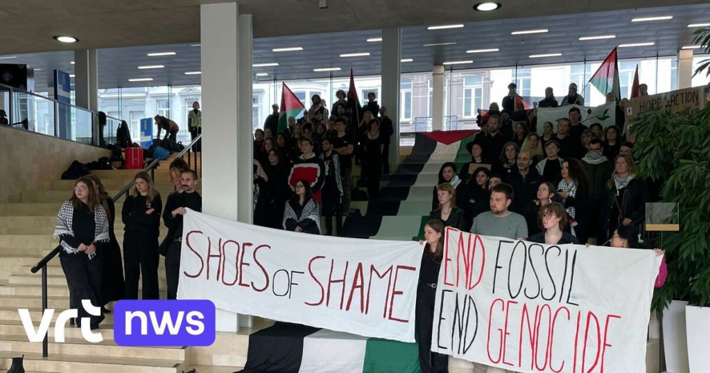 More than 100 students demand that Ghent University stop cooperating with Israeli institutions and threaten to occupy the building on Monday