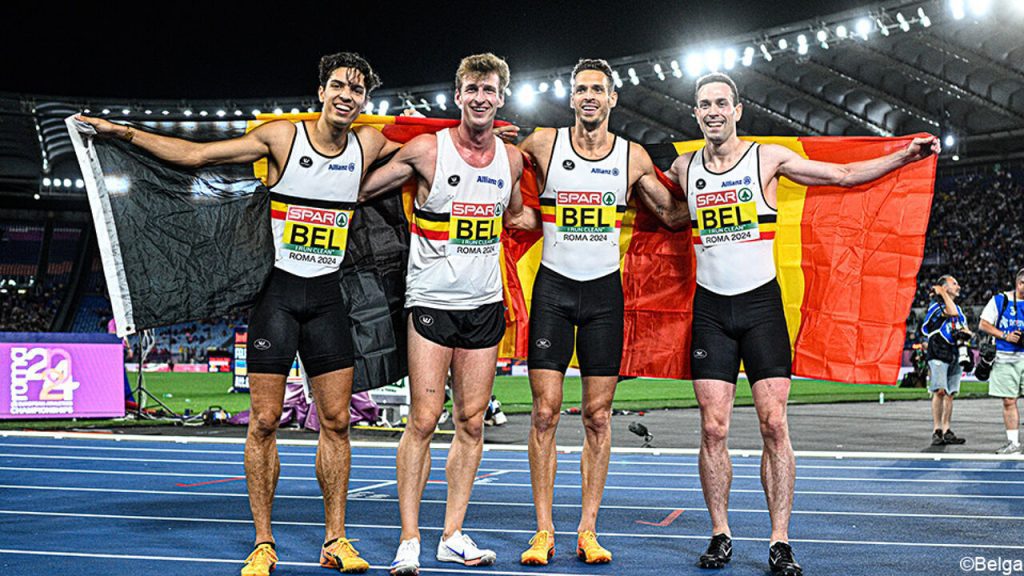 The Belgian Hurricane does it again!  Supremacy of gold in the 4 x 400 m relay race