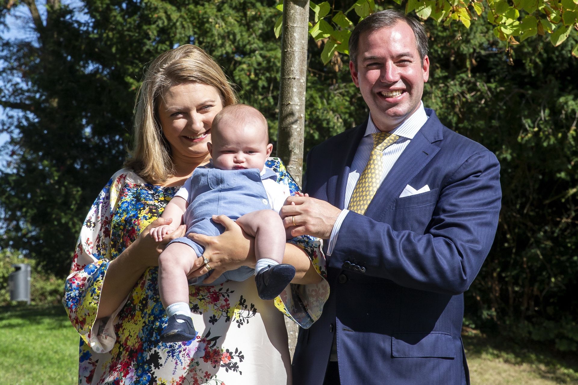 Hereditary Grand Duke Guillaume and his family