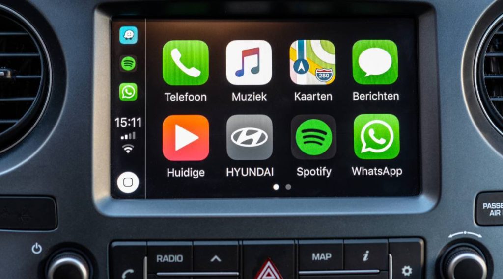 This way you can use Apple CarPlay and Android Auto, even in older cars.